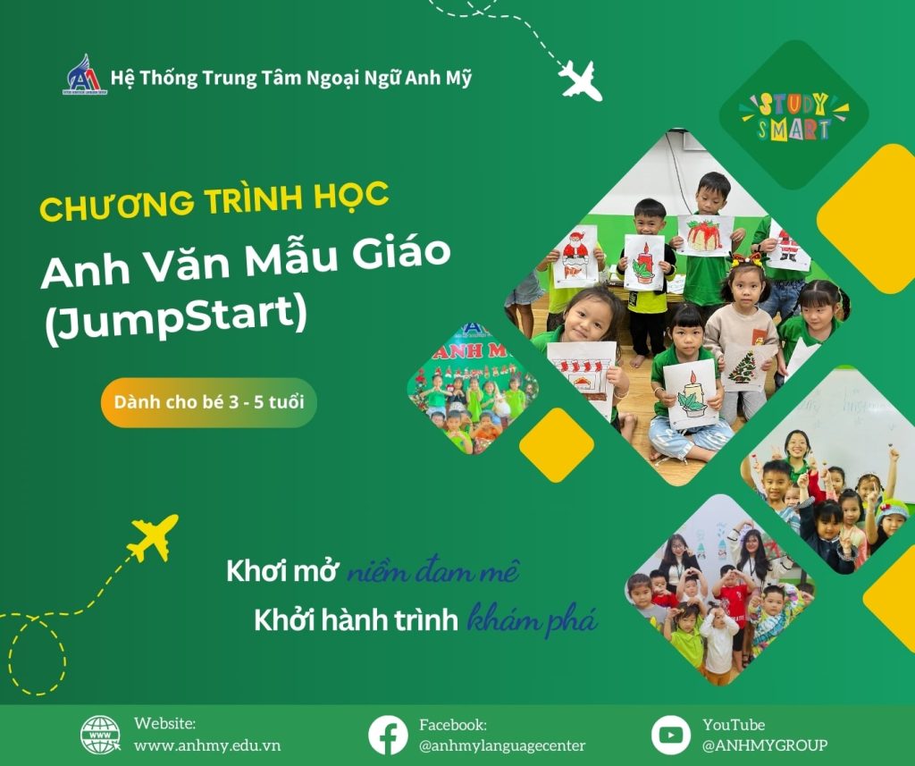 Hình 2: Chương trình học Anh Văn mẫu giáo