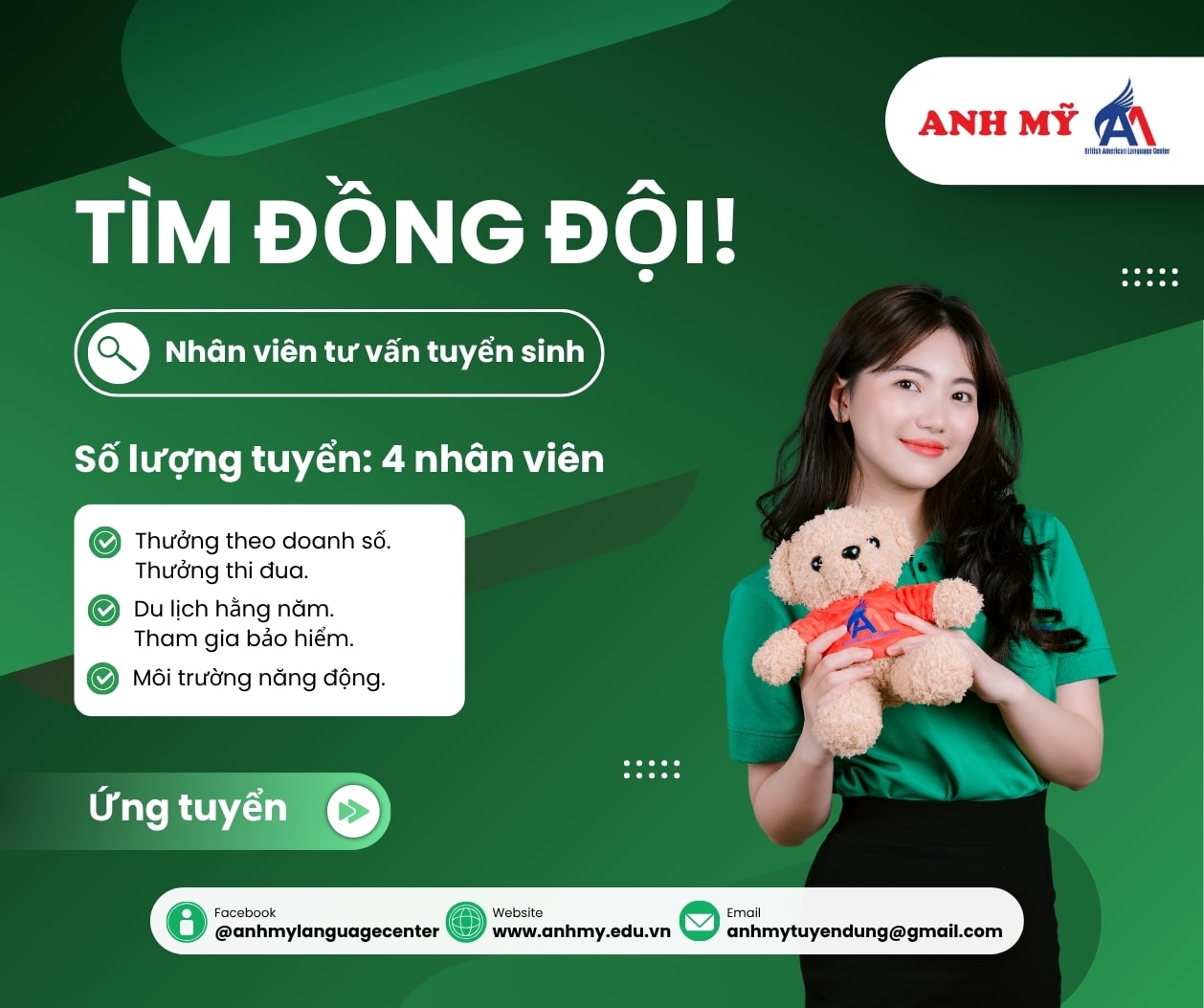 Tuyển dụng nhân viên tư vấn tuyển sinh