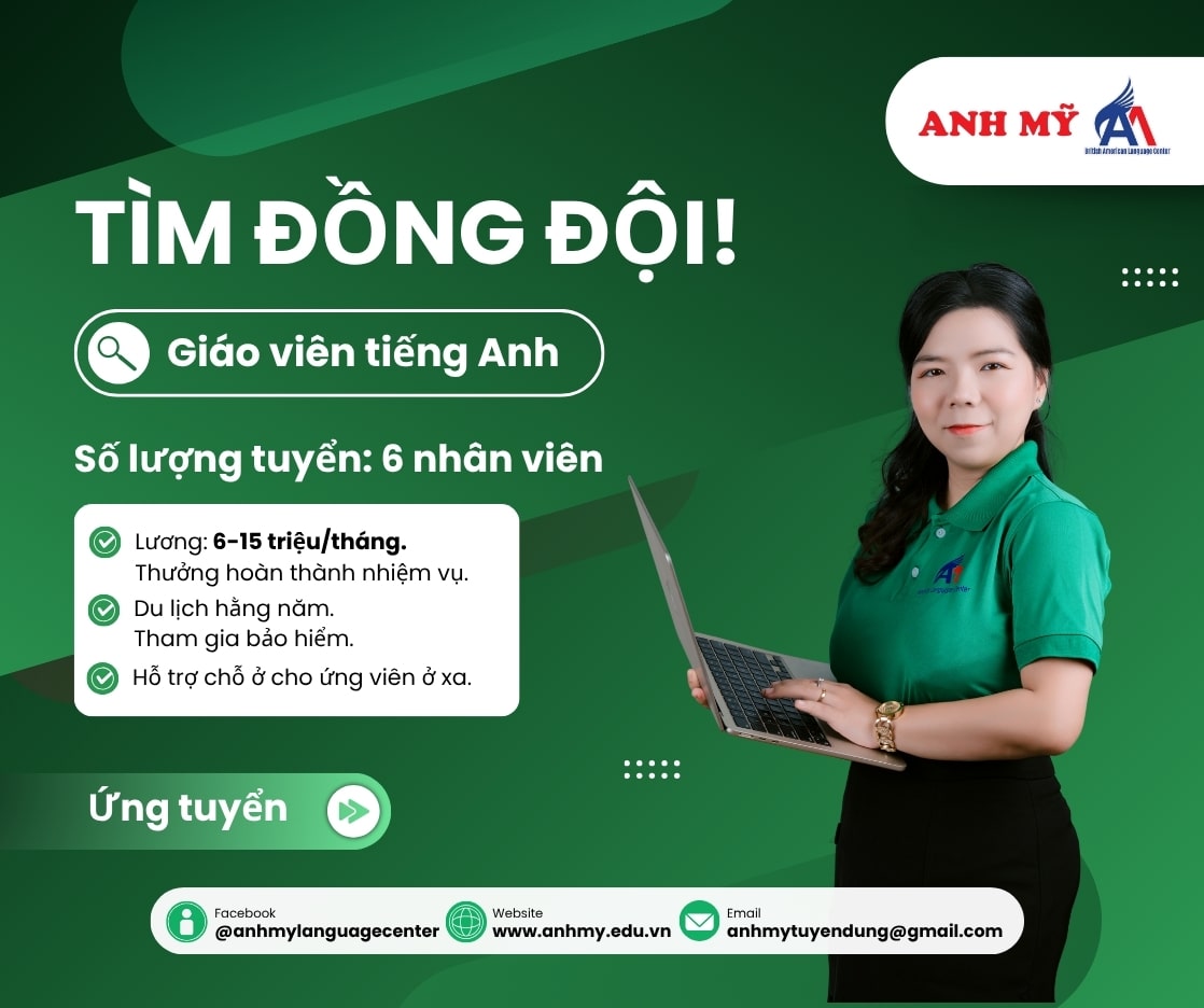 Tuyển dụng giáo viên tiếng Anh
