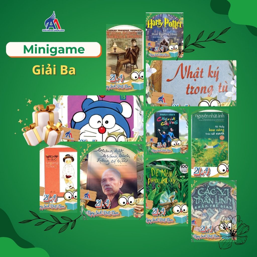 Hình 4: Danh sách 10 thí sinh đạt giải ba Minigame "My Favourite Book"