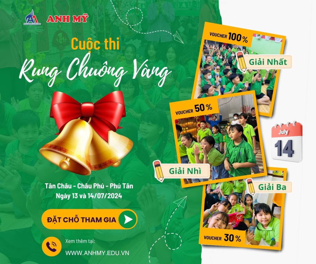 Hình 1: Cuộc thi "Rung Chuông Vàng" do Trung Tâm Ngoại Ngữ Anh Mỹ tổ chức