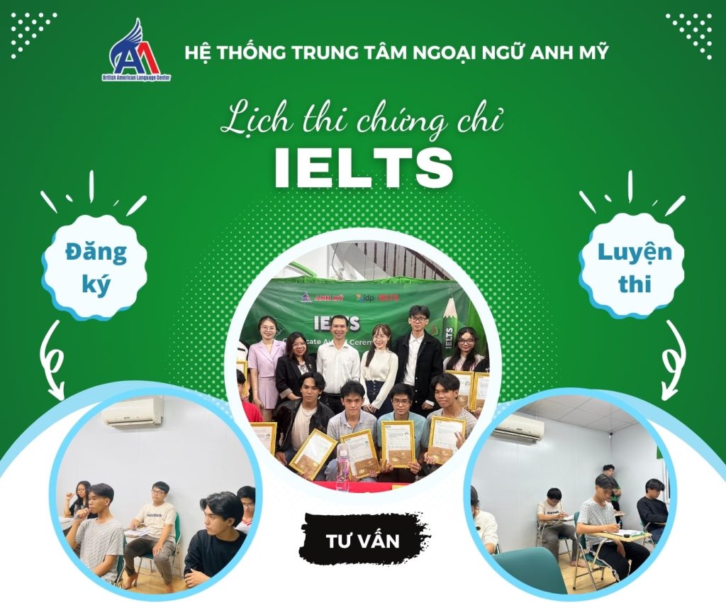 Hình 1: Cập nhật lịch thi chứng chỉ IELTS nửa cuối năm 2024