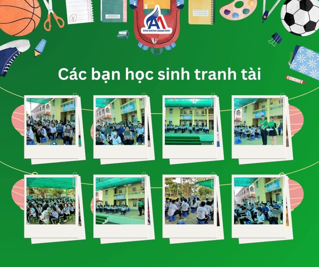 Hình 2: Phần thi sôi động với những câu hỏi tiếng Anh đa dạng