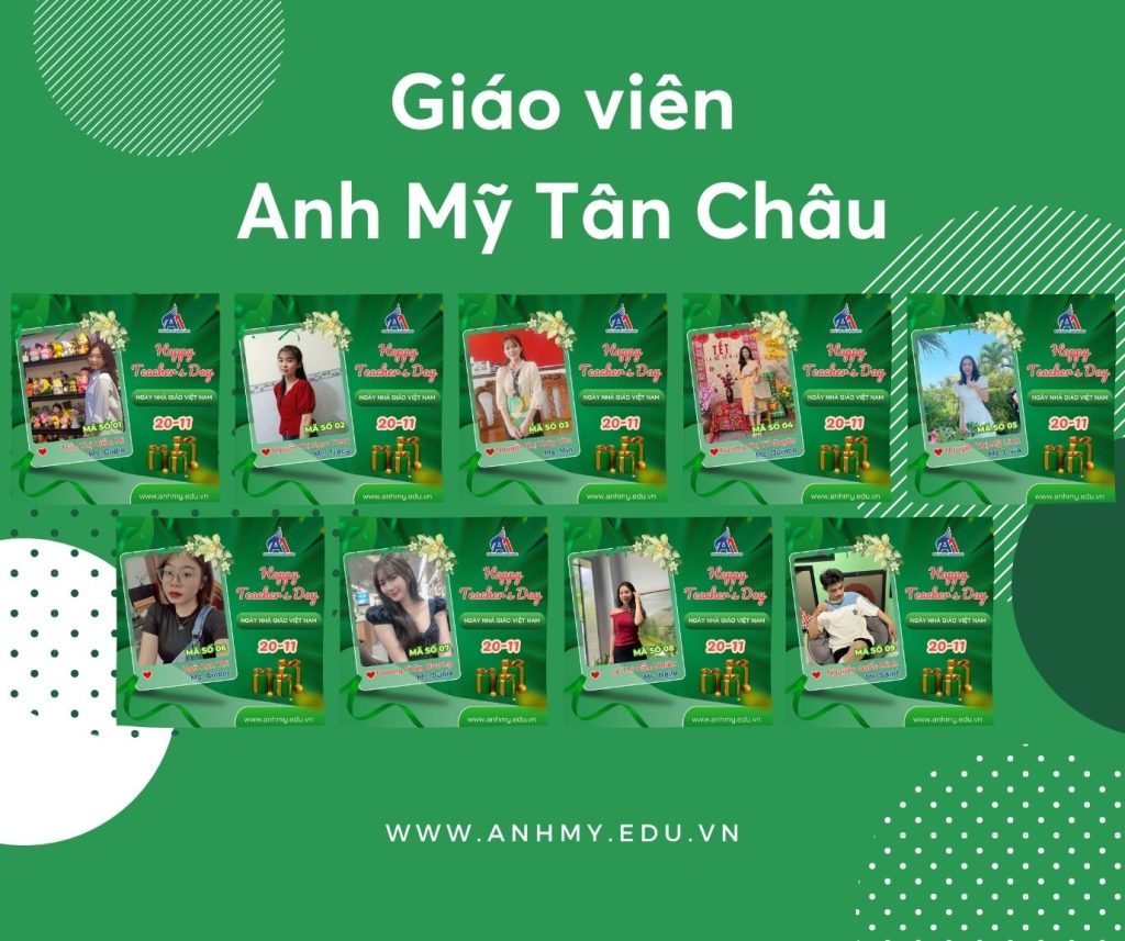 Hình 2: Danh sách giáo viên tham gia bình chọn khu vực Tân Châu