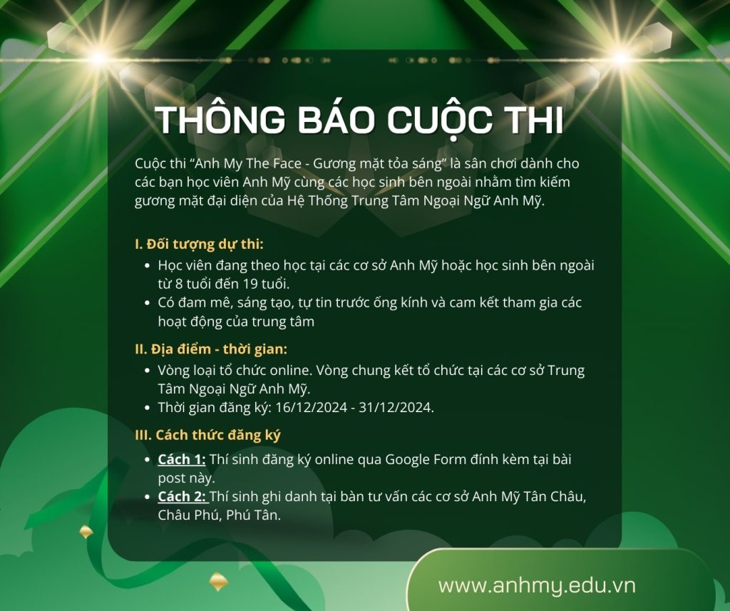 Hình 2: Thông tin về cuộc thi Hình 1: Chính thức khởi động cuộc thi "Anh Mỹ The Face - Gương mặt tỏa sáng 2025"