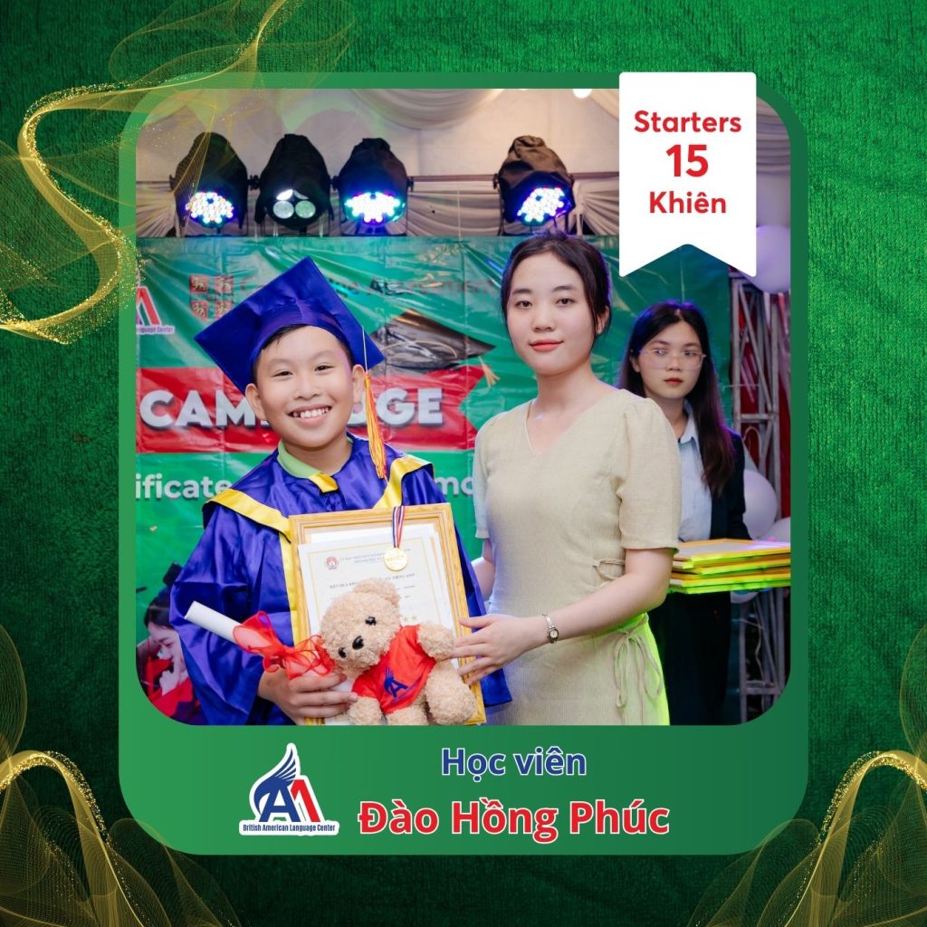 Hình 7: Bạn Đào Hồng Phúc đạt 15/15 khiên