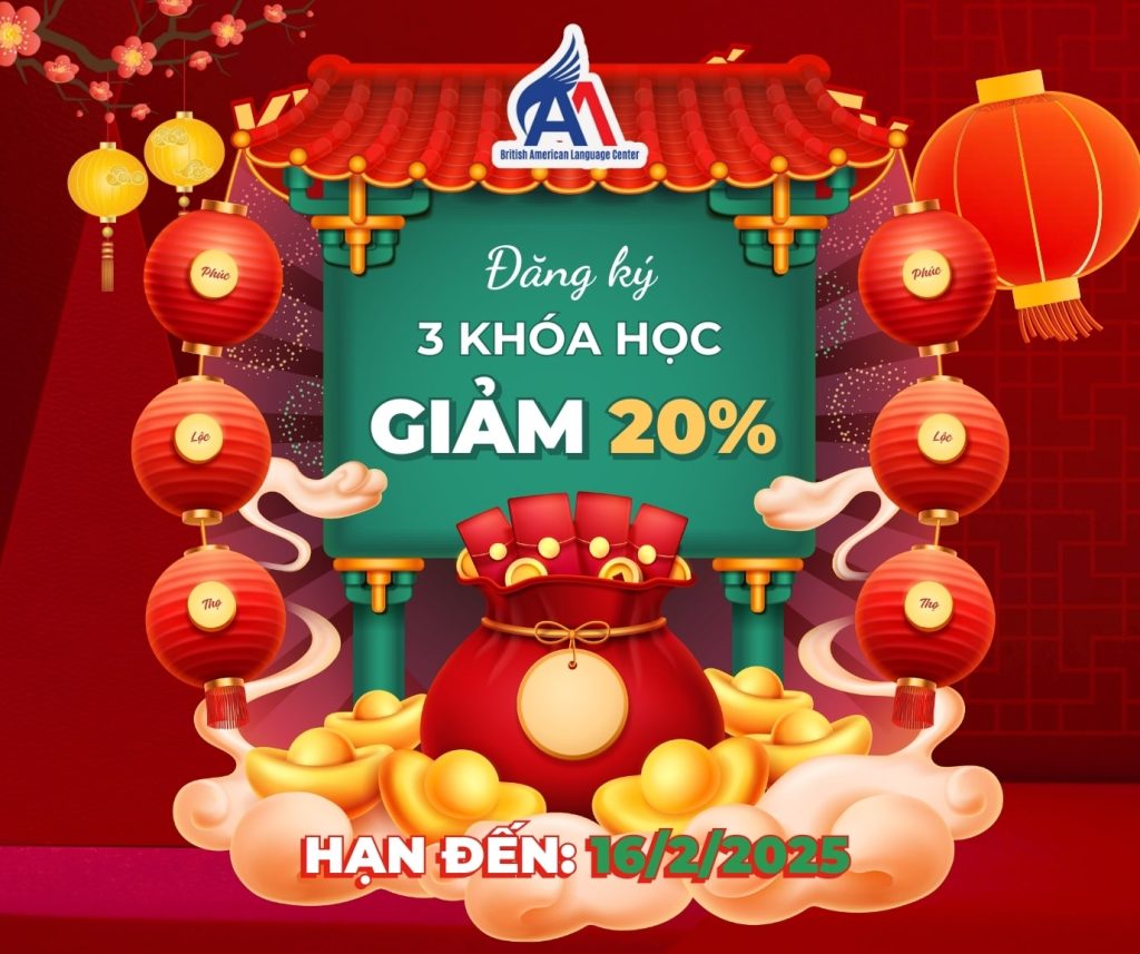 Hình 2: Giảm học phí cực khủng đến 20% khi đăng ký từ 3 khóa học