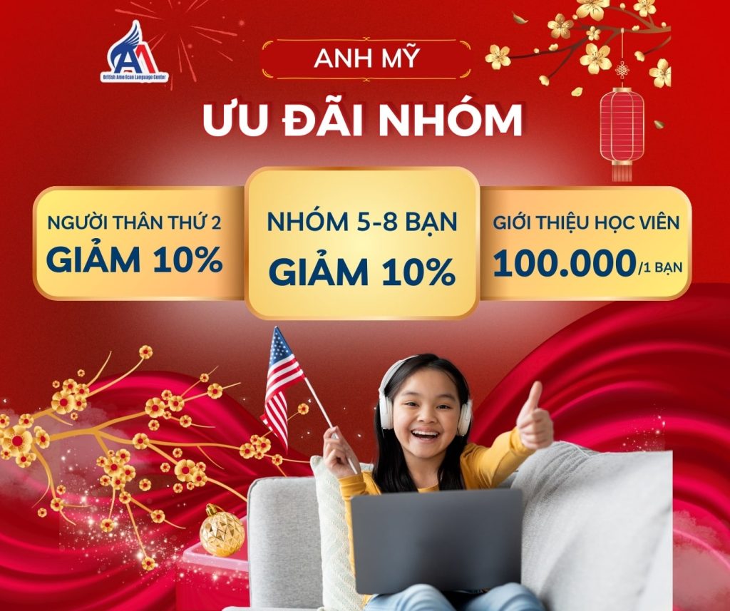 Hình 1: Ưu đãi lớn khi đăng ký học tiếng Anh theo nhóm