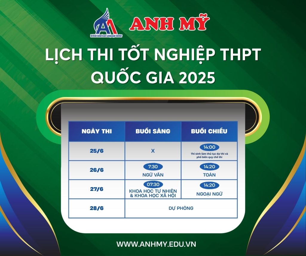 Hình 2: Lịch thi tốt nghiệp THPT 2025 (Chương trình Giáo dục phổ thông 2006)