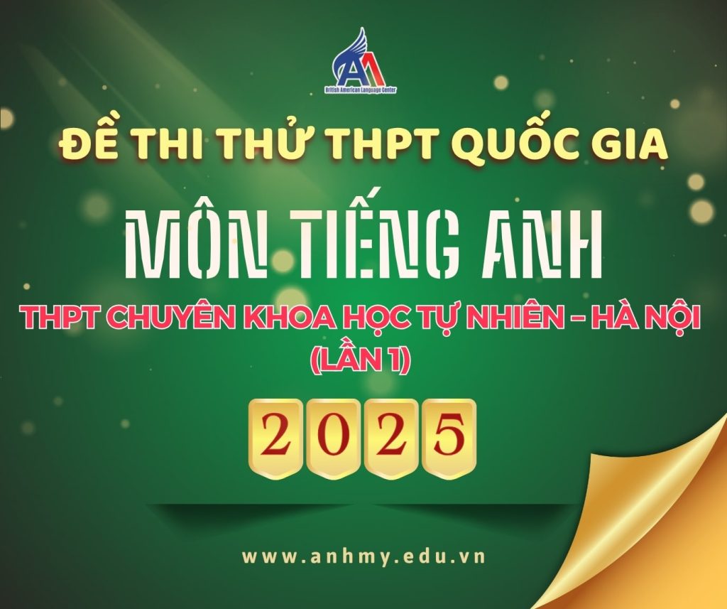 Hình 1: Đề thi thử tốt nghiệp THPT trường THPT Chuyên Khoa học Tự nhiên - Hà Nội lần 1