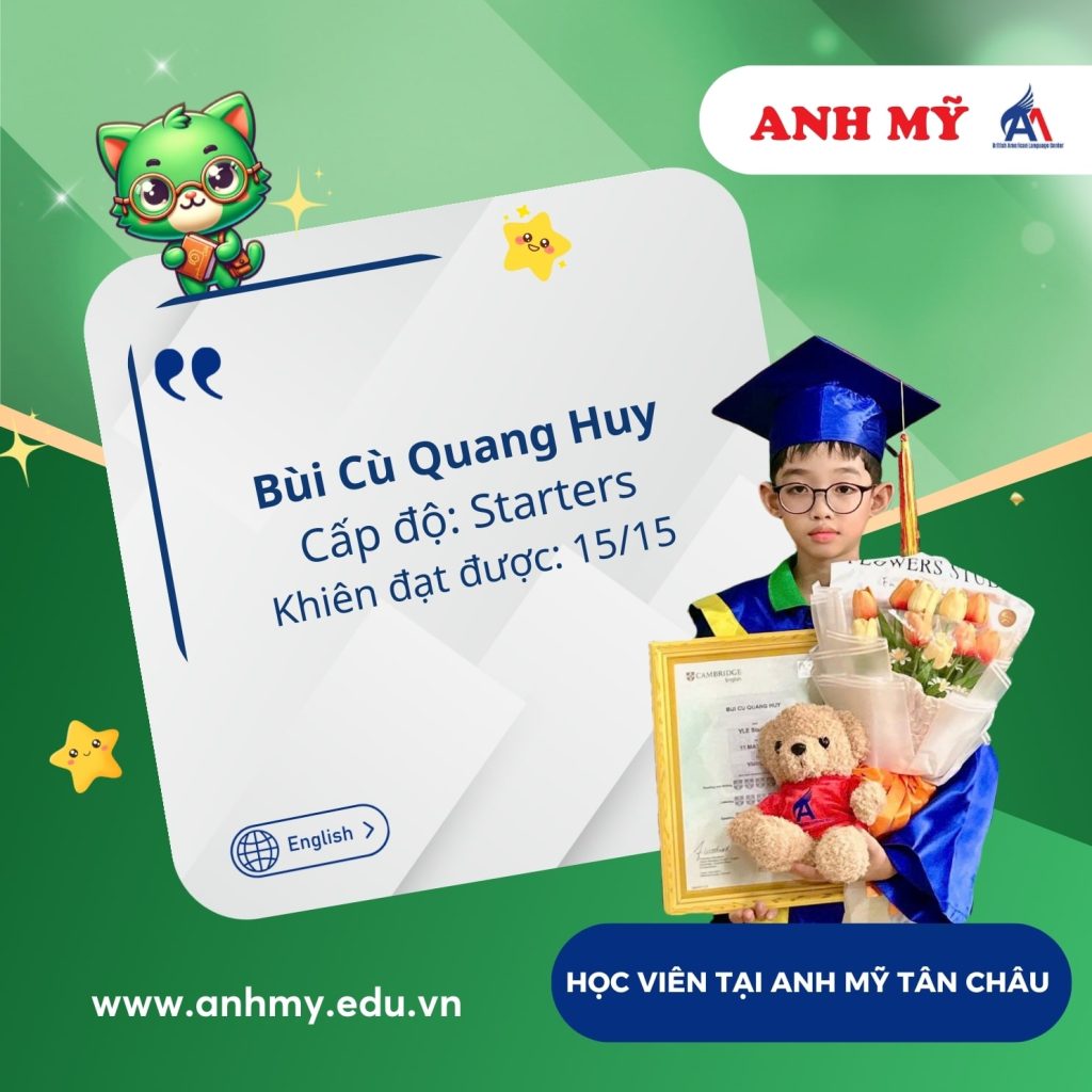 Hình 2: Học viên Bùi Cù Quang Huy đạt 15/15 khiên (Starters)