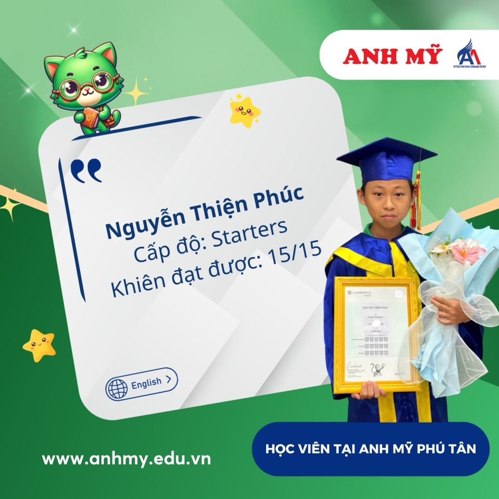 Hình 19: Học viên Nguyễn Thiện Phúc đạt 15/15 khiên (Starters)
