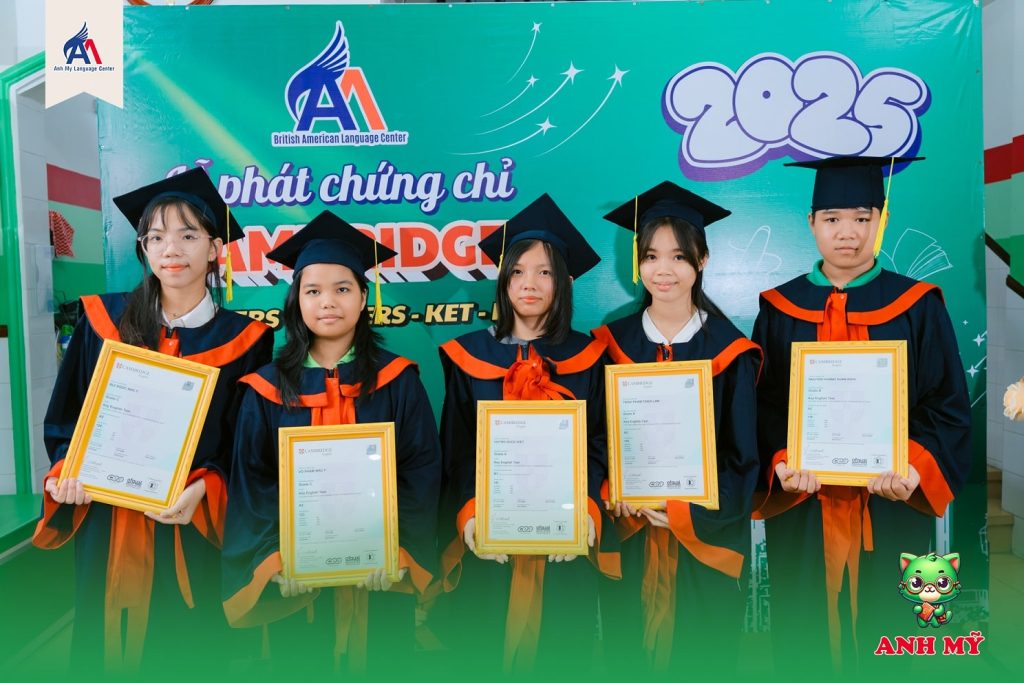 Hình 6: Học viên đạt chứng chỉ Cambridge cấp độ KET
