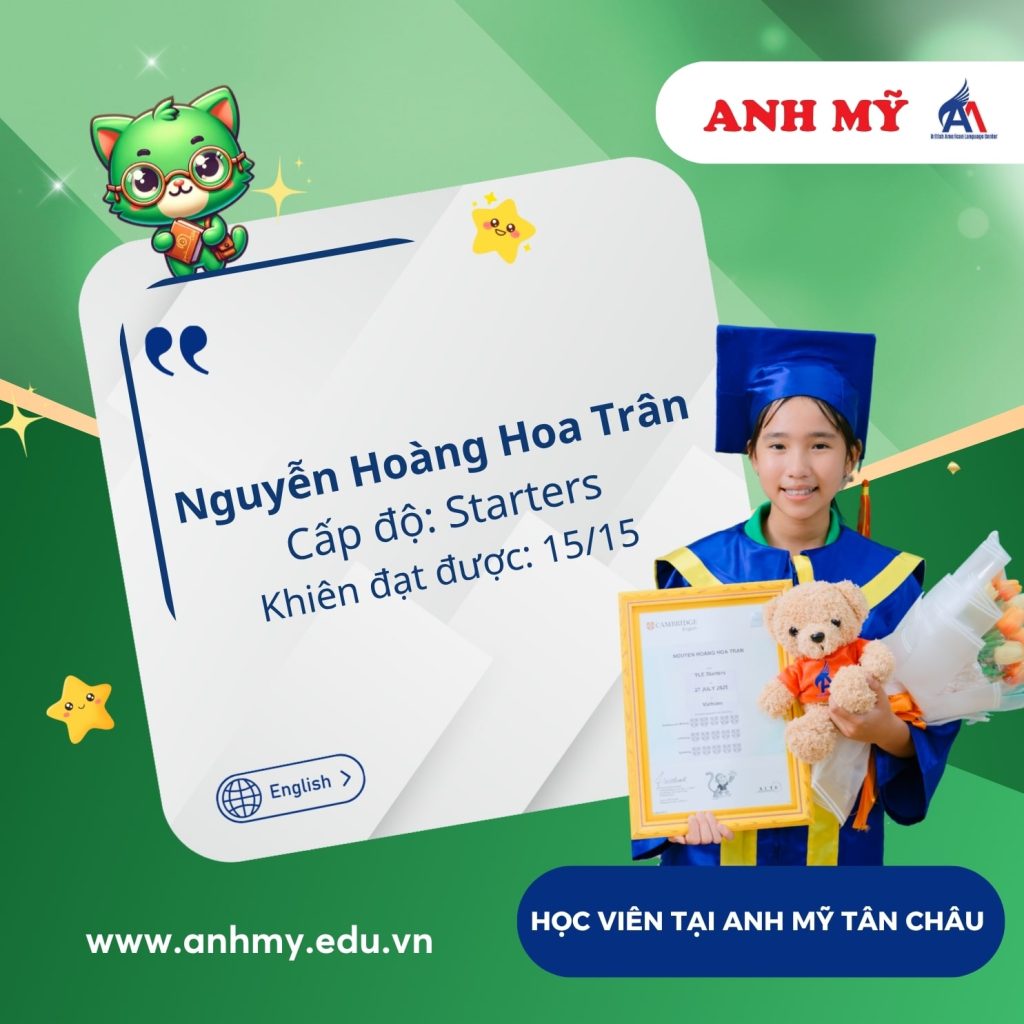 Hình 10: Chúc mừng bạn Nguyễn Hoàng Hoa Trân đạt 15/15 khiên