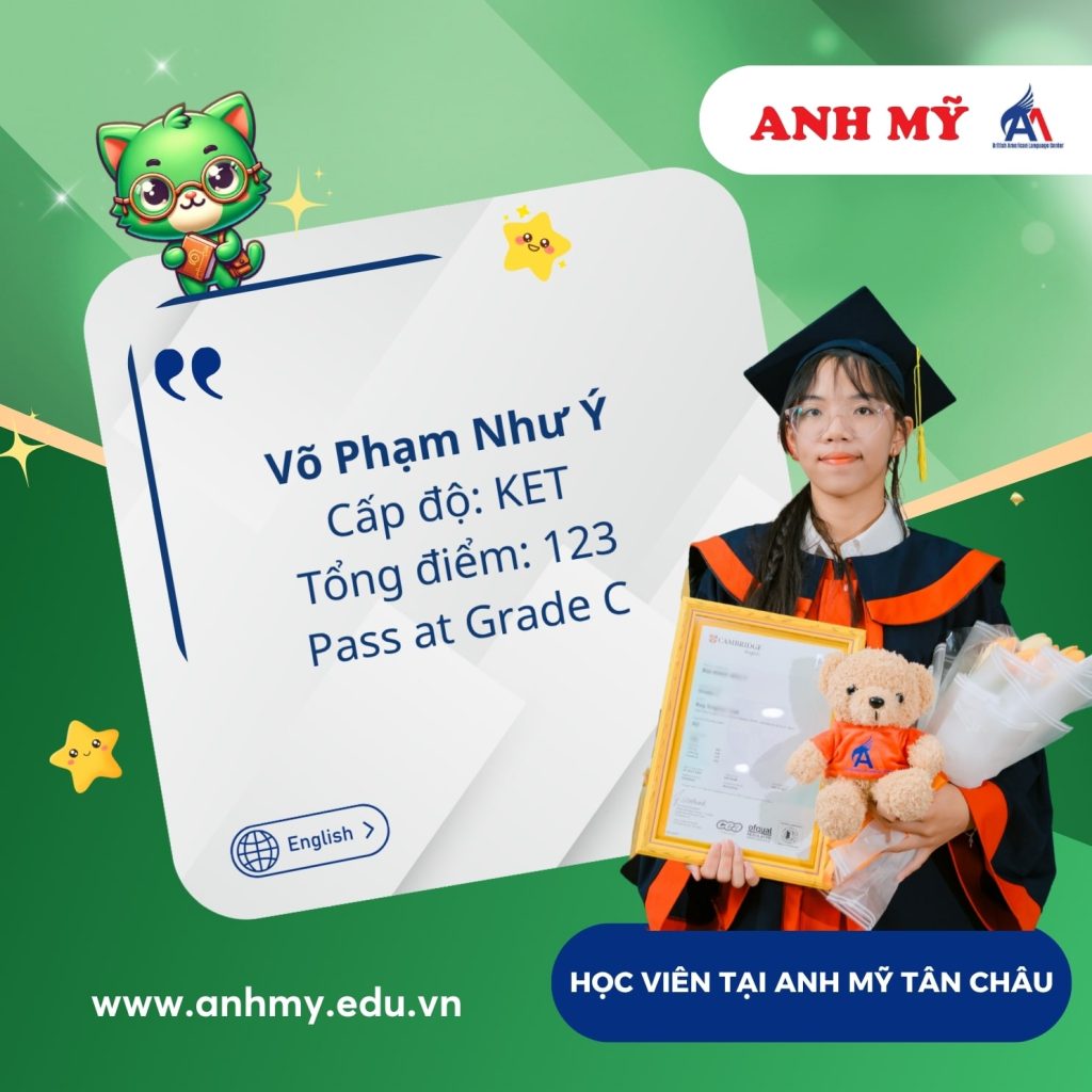Hình 33: Chúc mừng bạn Võ Phạm Như Ý đạt 123 điểm