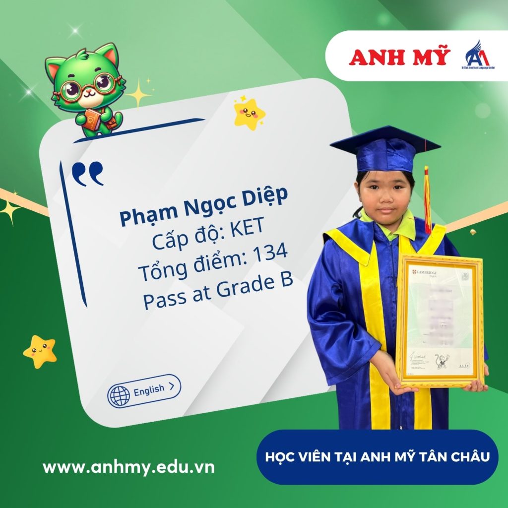 Hình 34: Chúc mừng bạn Phạm Ngọc Diệp đạt 134 điểm