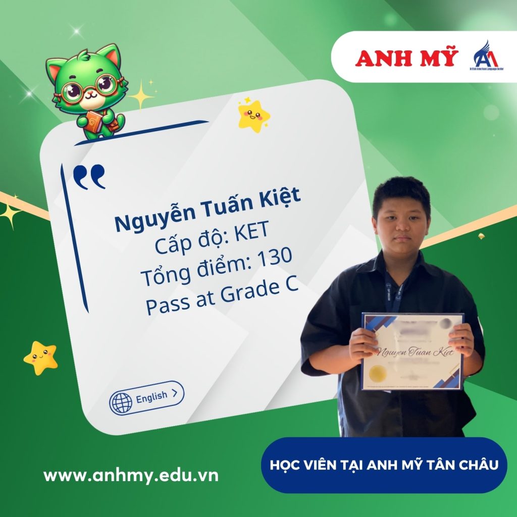 Hình 35: Chúc mừng bạn Nguyễn Tuấn Kiệt đạt 130 điểm