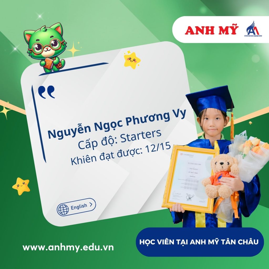 Hình 15: Chúc mừng bạn Nguyễn Ngọc Phương Vy đạt 12/15 khiên