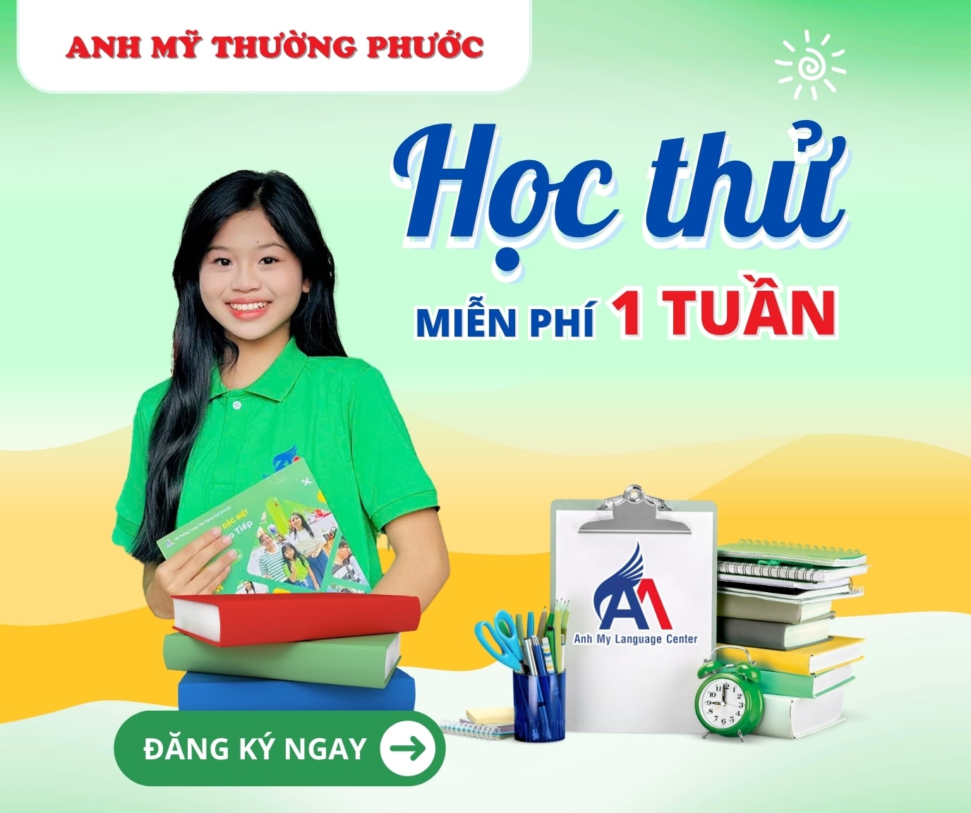 Hình 1: Chương trình đặc biệt - Tuần lễ học thử tại Anh Mỹ Thường Phước
