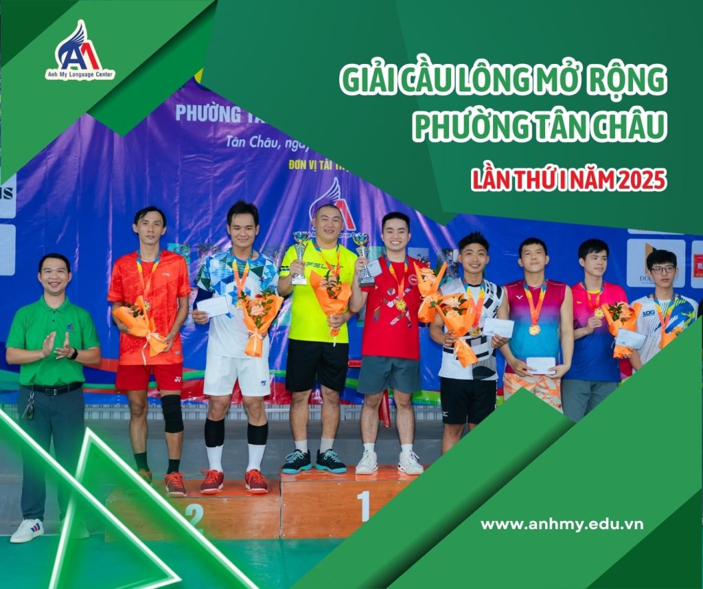 Hình 1: Anh Mỹ tài trợ giải cầu lông mở rộng phường Tân Châu lần thứ I – năm 2025