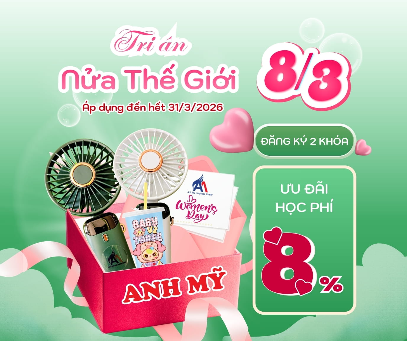 Hình 2: Đăng ký 2 khóa học - Ưu đãi học phí đến 8%