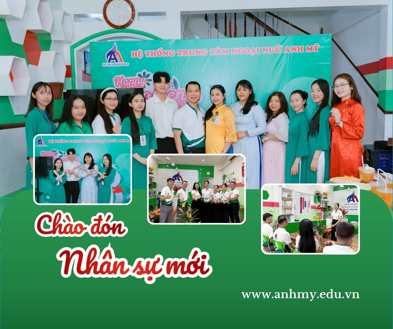 Hình 1: Buổi lễ chào đón nhân sự mới tại Anh Mỹ Tân Châu và Anh Mỹ Phú Tân