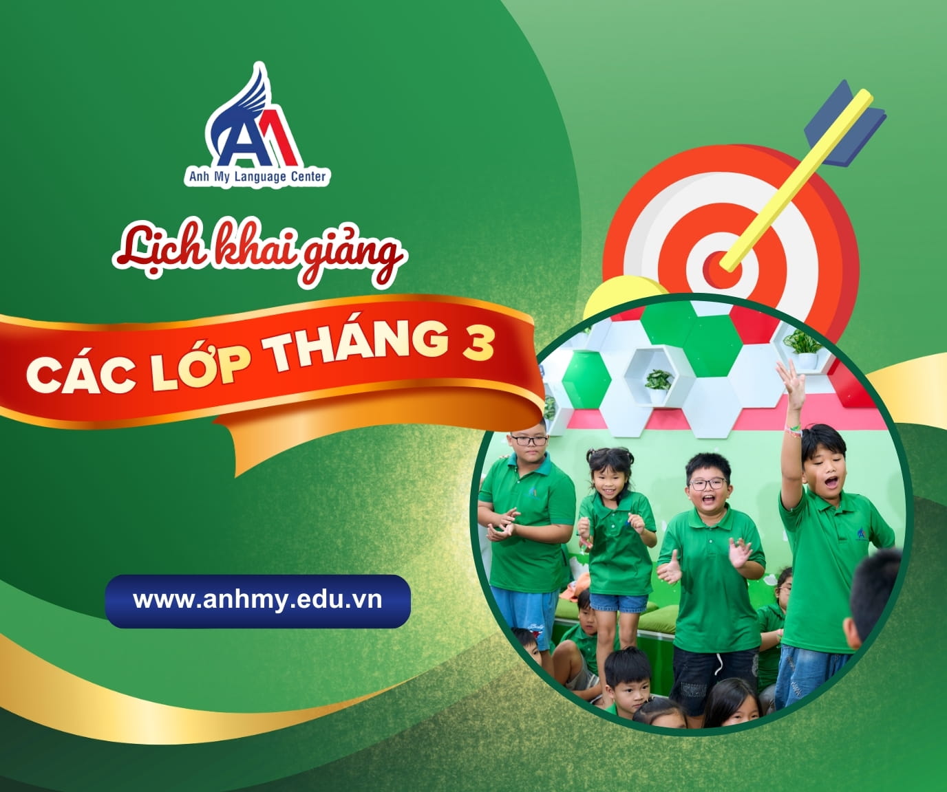 Hình 1: Lịch khai giảng các lớp tiếng Anh tháng 3 năm 2026