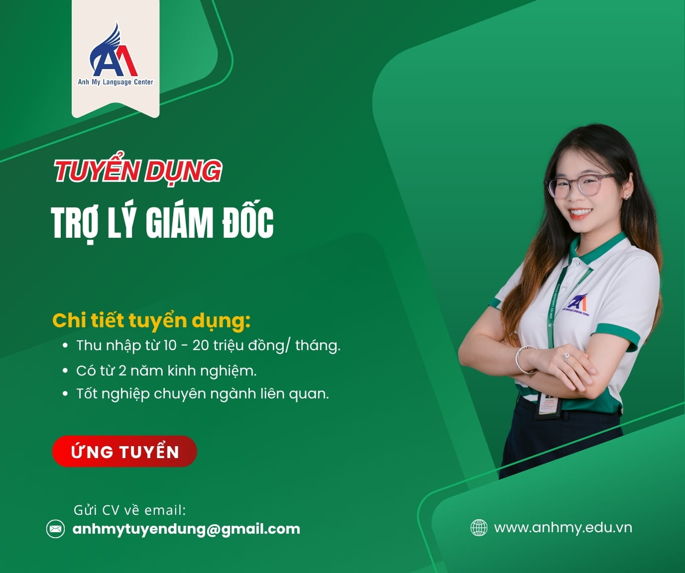Tuyển dụng Trợ lý Giám đốc