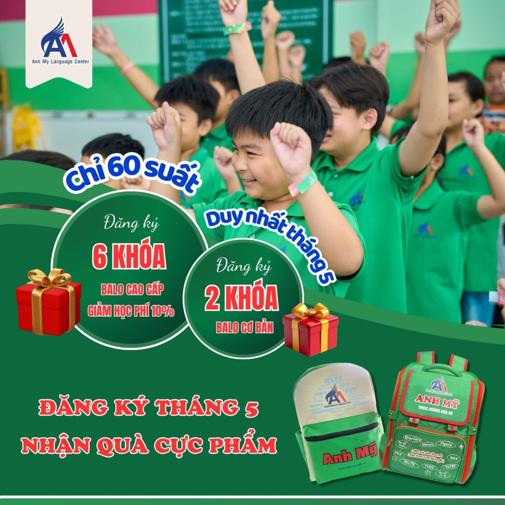 Nhận quà hot mùa hè này khi đăng ký học tại Anh Mỹ